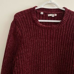 Jachs Girlfriend Cozy Berrytone Ribknit Sweater XXL